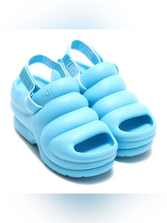 UGG Shoes - NWT UGG Aww Yeah Platform Sandals Summer Sky 8.5 Slingback Slides chunky foam
